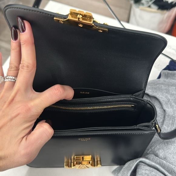 Celine triomphe bag teen black - Picture 7 of 8